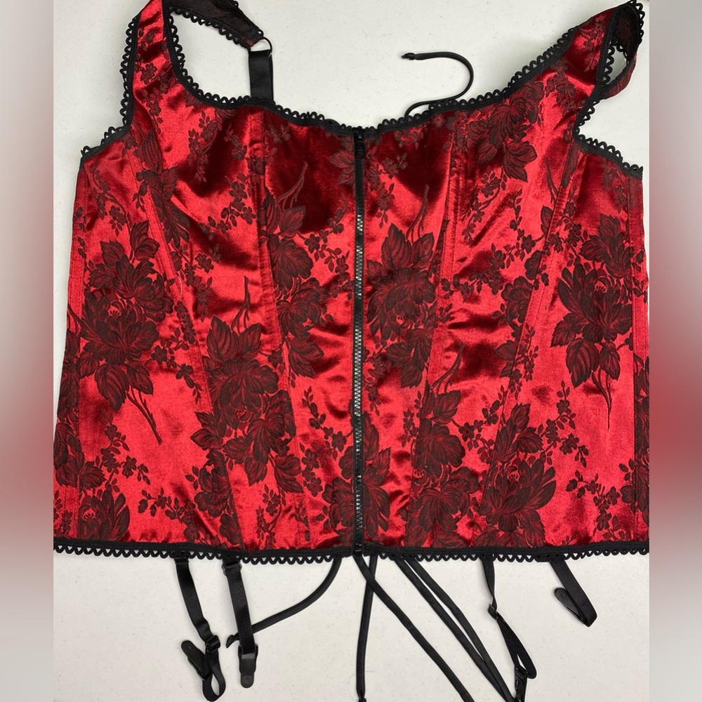 Intimate Attitudes RED/BLK Classic Corset, XXL *P1101